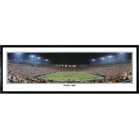 Green Bay Packers "monday Night" - 13.5"x39" Standard Black Frame