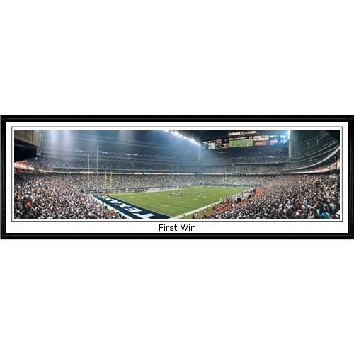 Houston Texans "first Win"  - 13.5"x39" Standard Black Frame