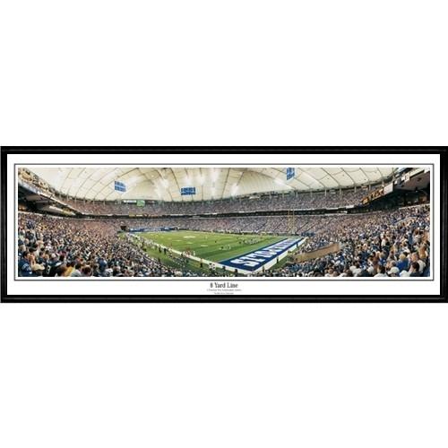 Indianapolis Colts "8 Yard Line"  - 13.5"x39" Standard Black Frame