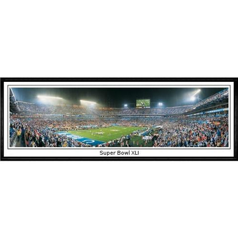 Indianapolis Colts "super Bowl Xli"  - 13.5"x39" Standard Black Frame