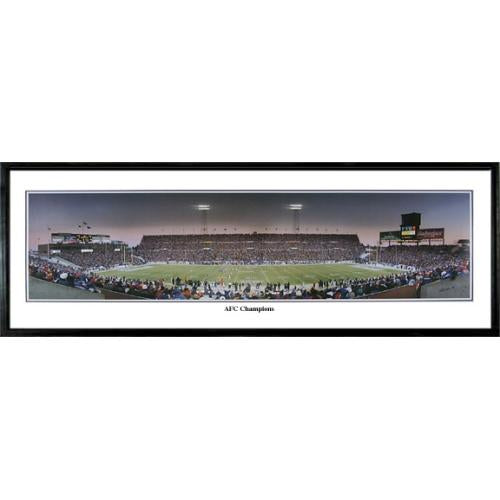 New England Patriots "afc Champions" - 13.5"x39" Standard Black Frame