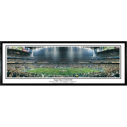 New England Patriots "super Bowl Xxxvii" - 13.5"x39" Standard Black Frame