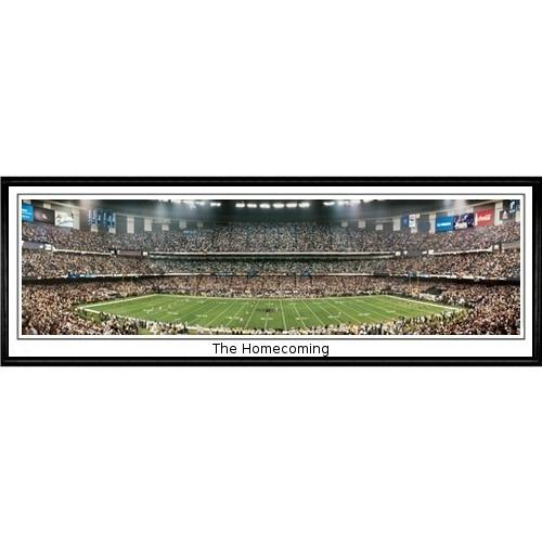 New Orleans Saints "the Homecoming" - 13.5"x39" Standard Black Frame