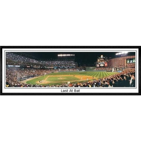 Baltimore Orioles "last At Bat"  - 13.5"x39" Standard Black Frame