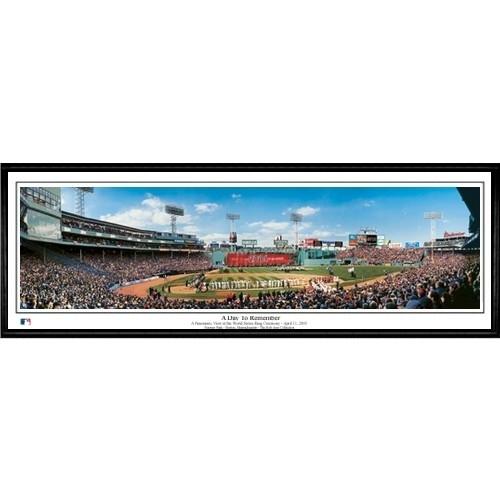 Boston Red Sox "a Day To Remember"  - 13.5"x39" Standard Black Frame