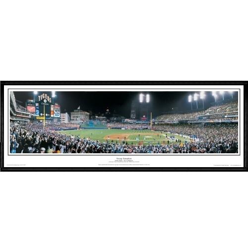 Detroit Tigers "sweep Sensation"  - 13.5"x39" Standard Black Frame