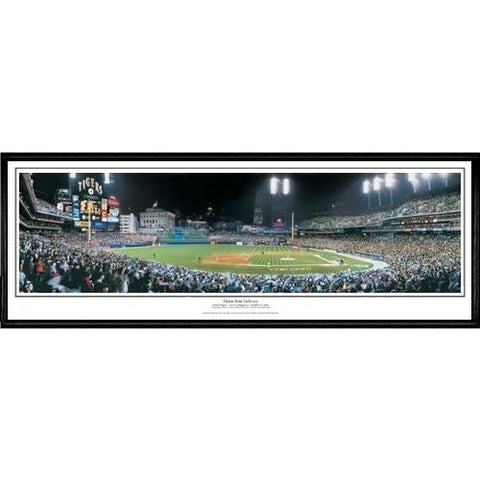 Detroit Tigers "home Run Delivery"  - 13.5"x39" Standard Black Frame