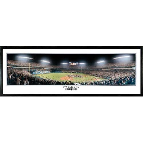 Florida Marlins "1997 World Series Champs" - 13.5"x39" Standard Black Frame