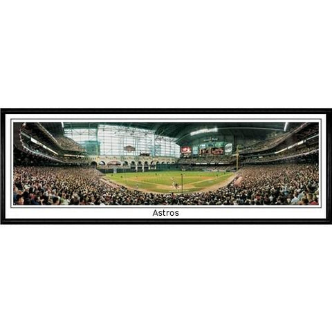 Houston Astros "astros"  - 13.5"x39" Standard Black Frame