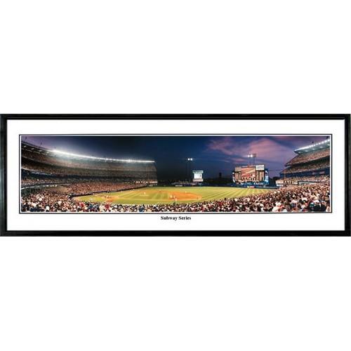 New York Mets "subway Series" - 13.5"x39" Standard Black Frame