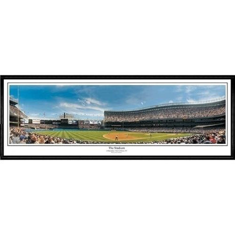 New York Yankees "the Stadium"  - 13.5"x39" Standard Black Frame