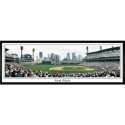 Pittsburgh Pirates "1st Pitch"  - 13.5"x39" Standard Black Frame