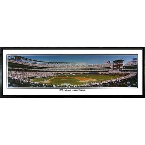 San Diego Padres "1998 National League Champions" - 13.5"x39" Standard Black Frame