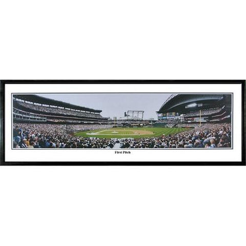 Seattle Mariners "first Pitch" - 13.5"x39" Standard Black Frame