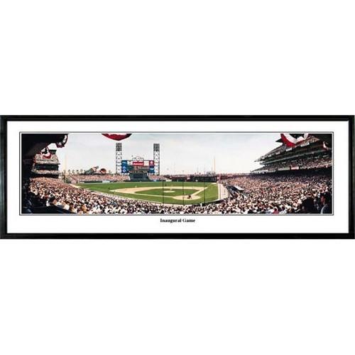 San Francisco Giants "inaugural Game" - 13.5"x39" Standard Black Frame