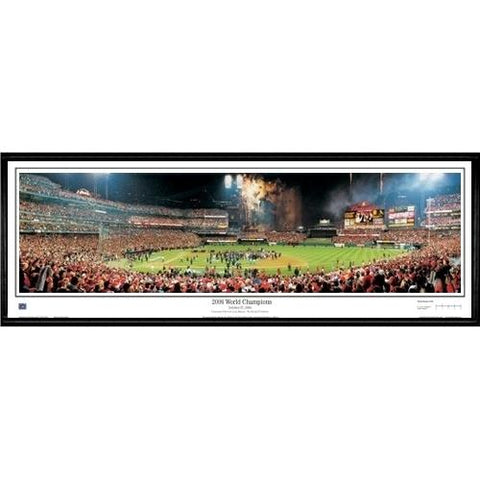 St. Louis Cardinals "2006 World Champions"  - 13.5"x39" Standard Black Frame