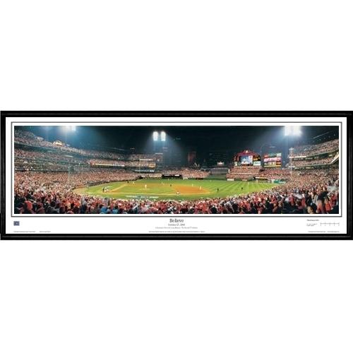 St. Louis Cardinals "believe"  - 13.5"x39" Standard Black Frame