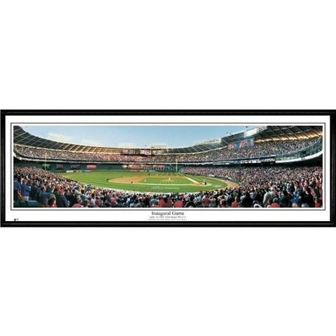 Washington Nationals "inaugural Game"  - 13.5"x39" Standard Black Frame