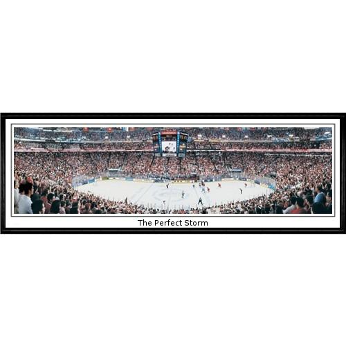 Carolina Hurricanes "the Perfect Storm"  - 13.5"x39" Standard Black Frame