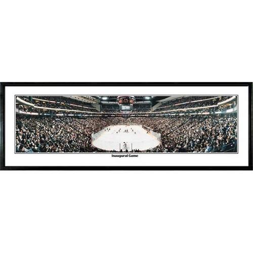 Minnesota Wild "inaugural Game" - 13.5"x39" Standard Black Frame