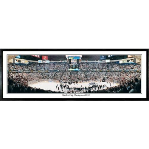 New Jersey Devils "stanley Cup Champions 2003"  - 13.5"x39" Standard Black Frame