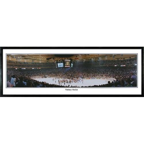 New York Rangers "victory On Ice" - 13.5"x39" Standard Black Frame