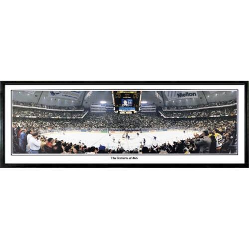 Pittsburgh Penguins "return Of #66"  - 13.5"x39" Standard Black Frame