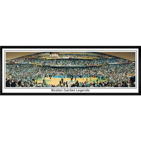 Boston Celtics "boston Garden Legends"  - 13.5"x39" Standard Black Frame