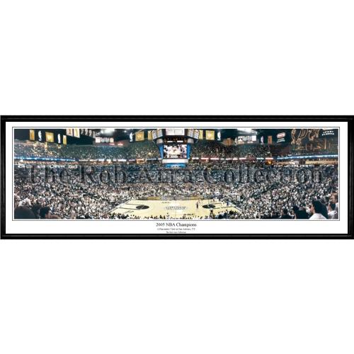 San Antonio Spurs "2005 Nba Champions" - 13.5"x39" Standard Black Frame