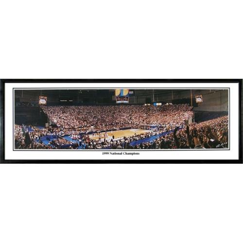 Connecticut Huskies "99 National Champs" - 13.5"x39" Standard Black Frame