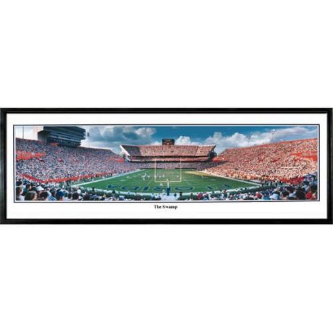 Florida Gators "the Swamp" - 13.5"x39" Standard Black Frame