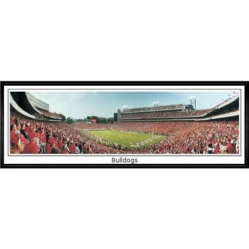 Georgia Bulldogs "bulldogs"  - 13.5"x39" Standard Black Frame