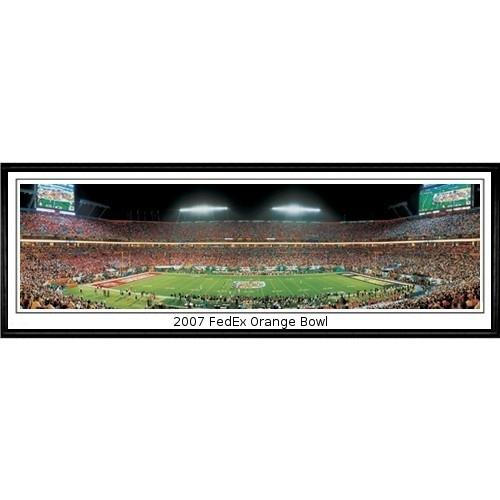 Louisville Cardinals "2007 Fedex Orange Bowl" - 13.5"x39" Standard Black Frame