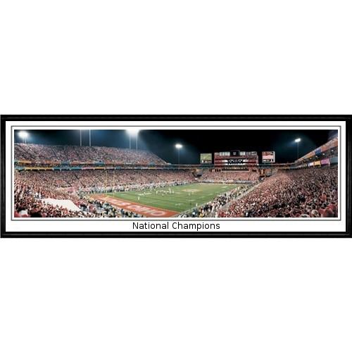 Ohio State Buckeyes "national Champions"  - 13.5"x39" Standard Black Frame