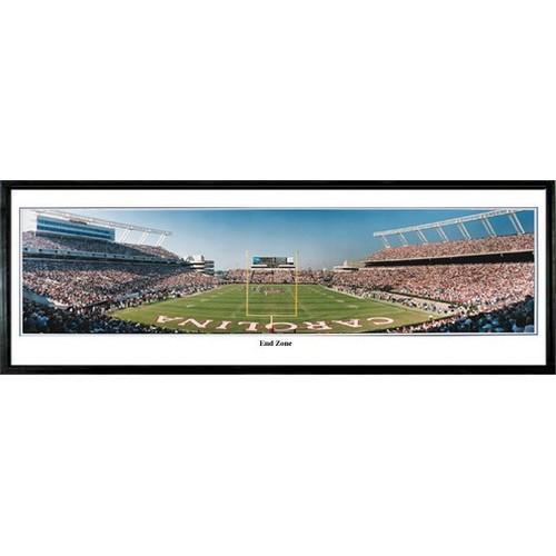 South Carolina Gamecocks "end Zone" - 13.5"x39" Standard Black Frame