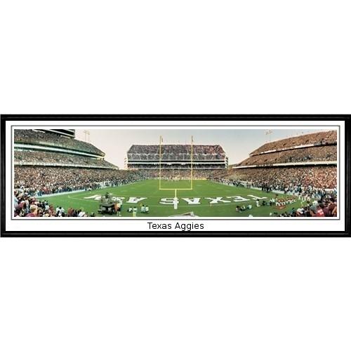 Texas A&m "texas Aggies"  - 13.5"x39" Standard Black Frame