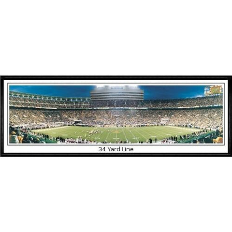 Tennessee Vols "34 Yard Line"  - 13.5"x39" Standard Black Frame