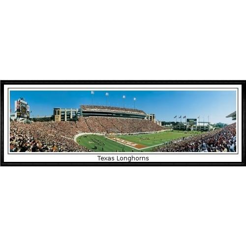 University Of Texas "texas Longhorns"  - 13.5"x39" Standard Black Frame