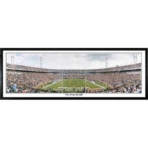 University Of Virginia "view From The Hill" - 13.5"x39" Standard Black Frame