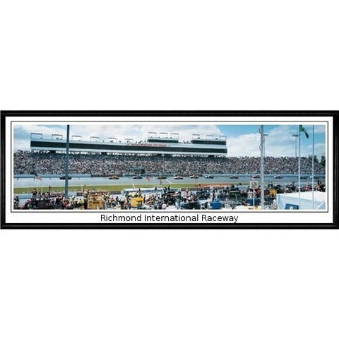 Richmond International Raceway "richmond International Raceway"  - 13.5"x39" Standard Black Frame