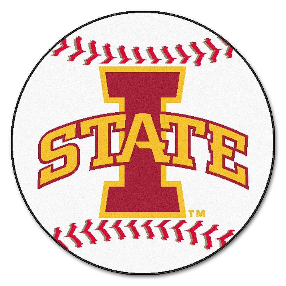 Iowa State Cyclones Ncaa "baseball" Round Floor Mat (29")
