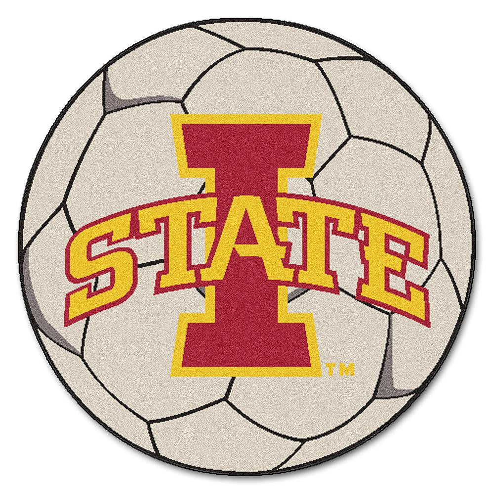 Iowa State Cyclones Ncaa "soccer Ball" Round Floor Mat (29")