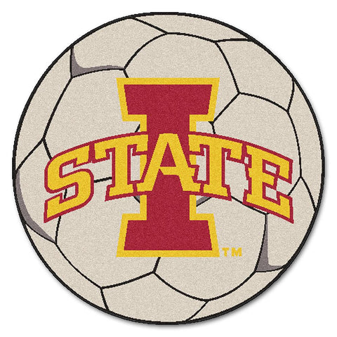 Iowa State Cyclones Ncaa "soccer Ball" Round Floor Mat (29")