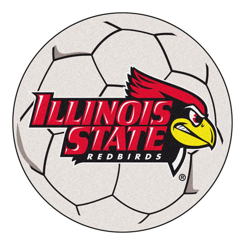 Illinois State Redbirds Ncaa "soccer Ball" Round Floor Mat (29")