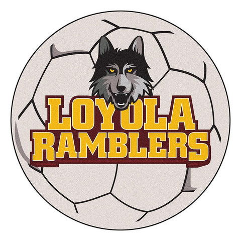 Loyola Illinois Ramblers Ncaa "soccer Ball" Round Floor Mat (29")