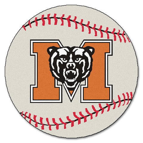 Mercer Bears Ncaa "baseball" Round Floor Mat (29")