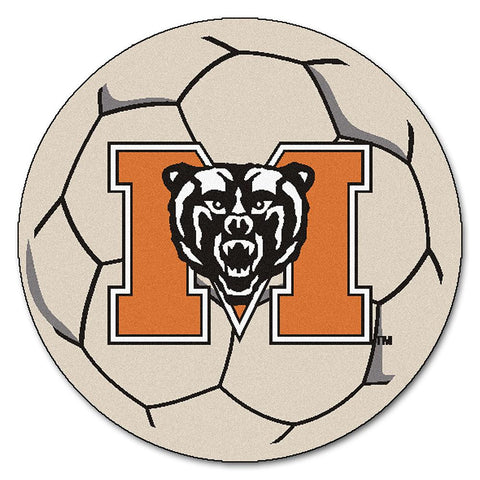 Mercer Bears Ncaa "soccer Ball" Round Floor Mat (29")