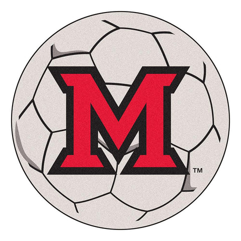 Miami Ohio Redhawks Ncaa "soccer Ball" Round Floor Mat (29")