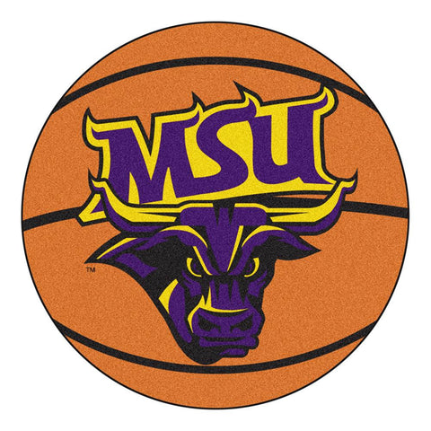 Minnesota State Mankato Mavericks Ncaa "basketball" Round Floor Mat (29")