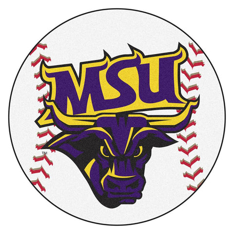 Minnesota State Mankato Mavericks Ncaa "baseball" Round Floor Mat (29")